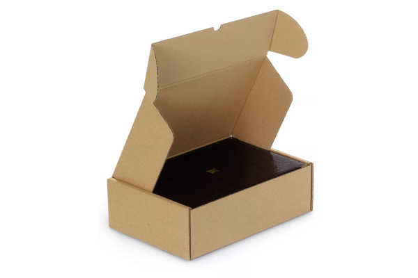 Caja postal marrón con cierre reforzado 25x15x10cm / Brown fast assembly postal box